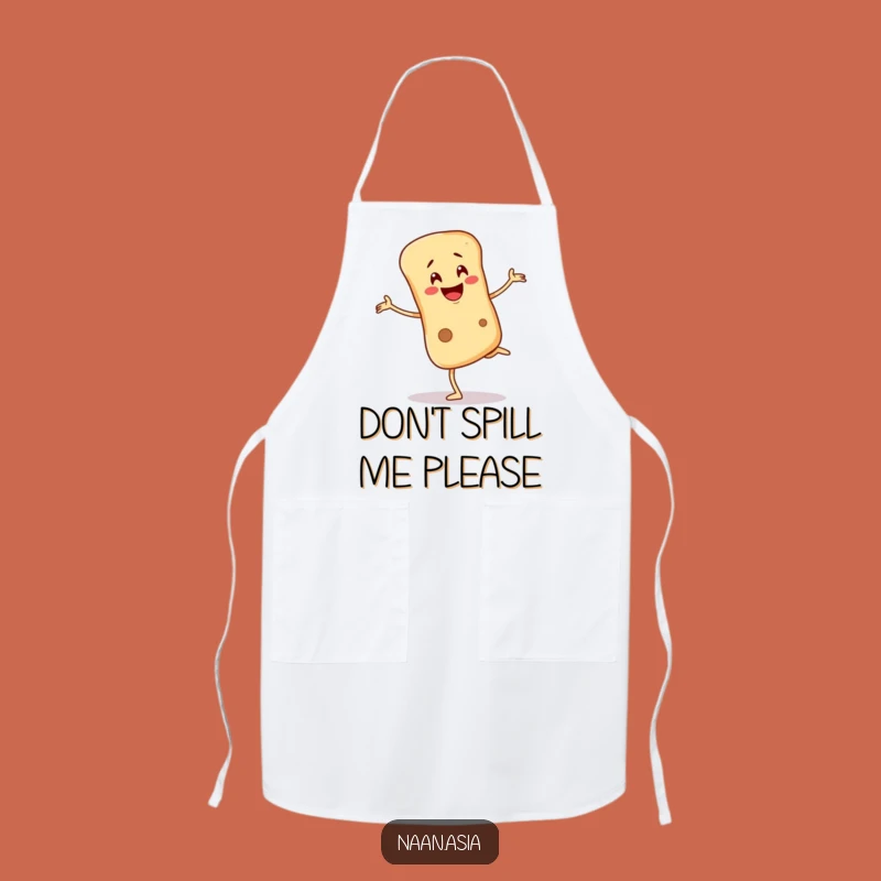 Funny Naan Bread Balancing Apron - Cook with a Smile