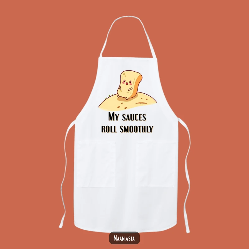 Funny Naan Bread Roll Apron - Cook with Relaxed Joy