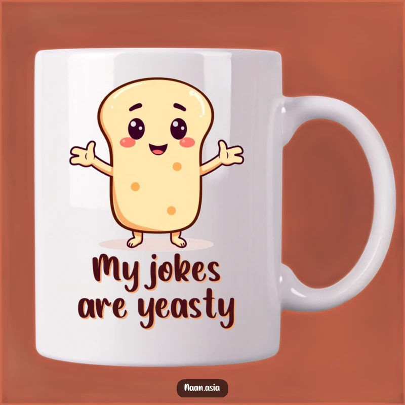 Funny Naan Bread Joke Teller Mug - Hilarious Character Gift