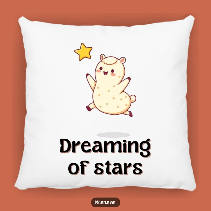 Funny Leaping Naan Star Pillow: Cuddle Your Dreams, Cozy Comfort