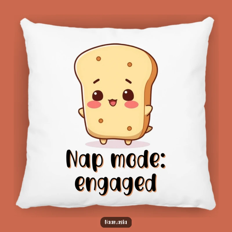 Funny Naan Bread Head Tip Pillow - Soft Comfort, Big Smiles