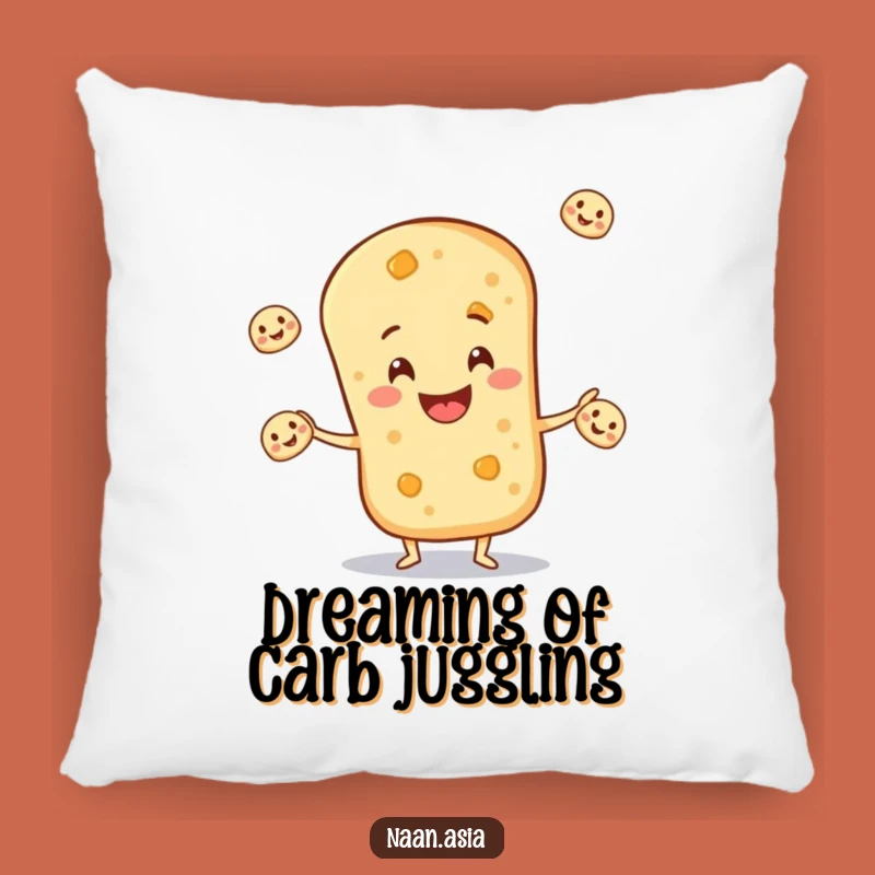 Funny Naan Bread Juggling Pillow - Soft Comfort with a Hilarious Twist