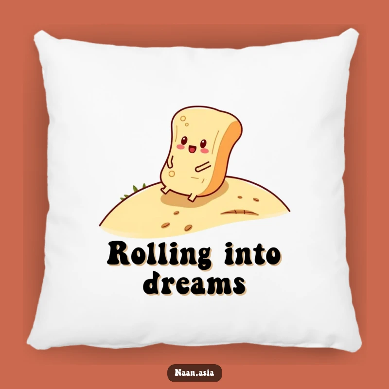 Funny Naan Bread Roll Pillow - Soft Comfort, Carefree Dreams