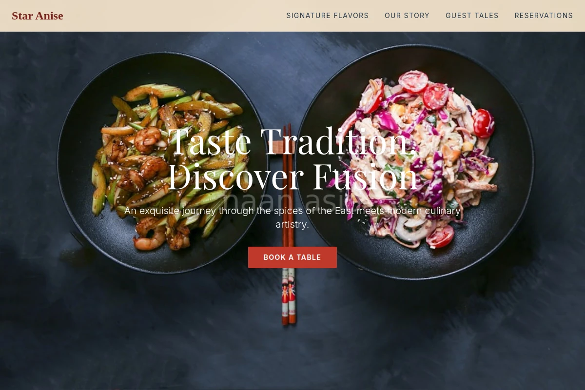 Star Anise Asian Fusion Food