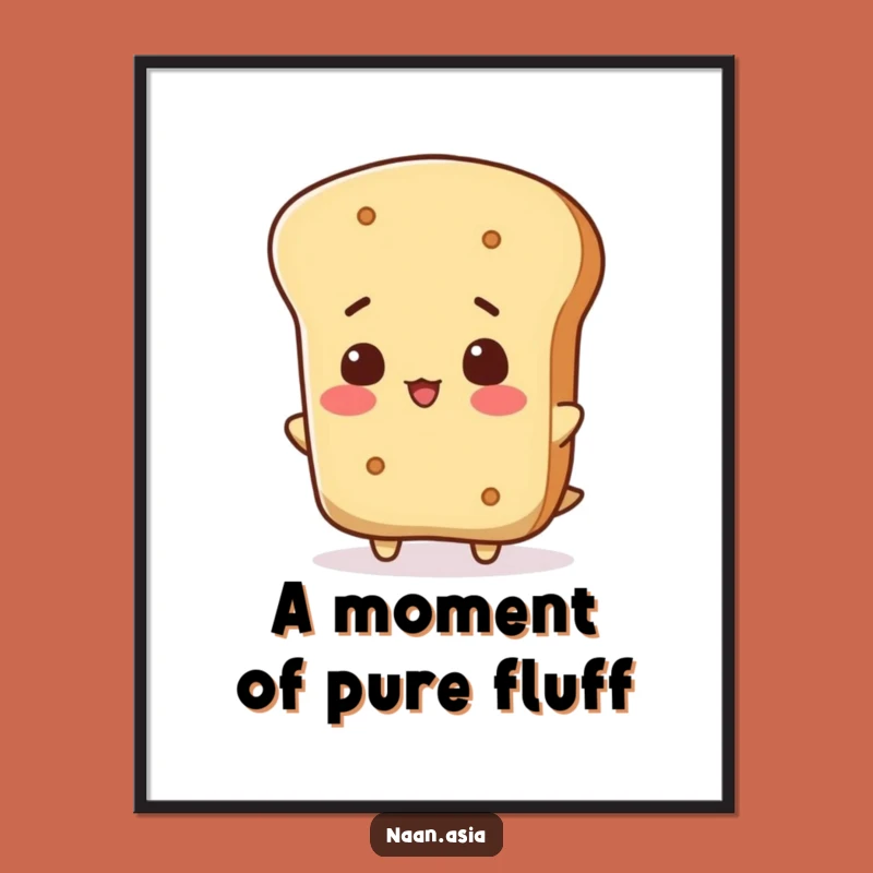 Funny Naan Bread Head Tip Digital Art - Instant Quirky Decor