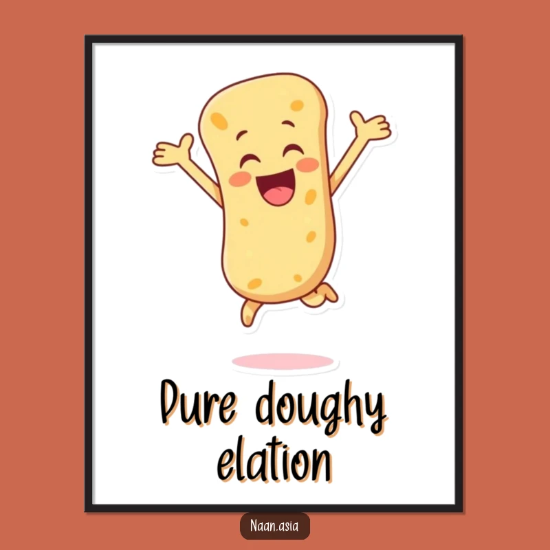 Funny Naan Bread Leap Digital Art - Instant Burst of Joyful Decor