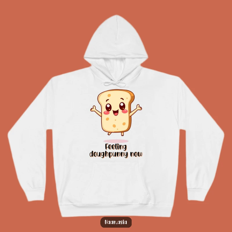 Funny Naan Bread Excited Dots Hoodie - Cozy & Enthusiastic Wear