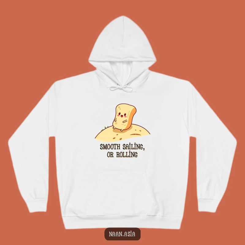 Funny Naan Bread Roll Hoodie - Cozy Comfort for Carefree Days