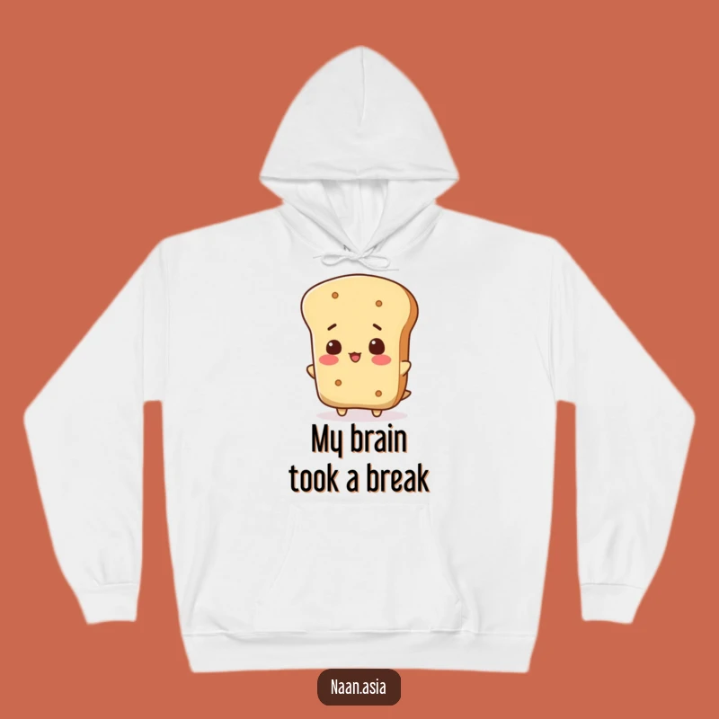 Funny Naan Bread Head Tip Hoodie - Cozy Comfort with a Playful Design