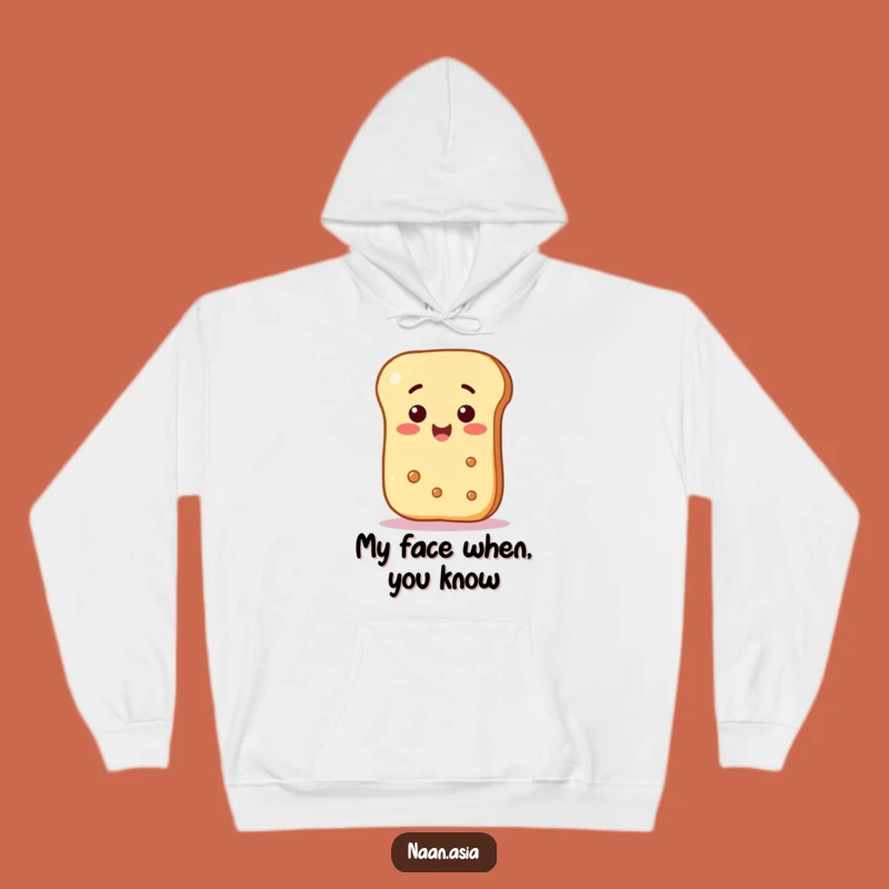Funny Naan Bread Surprise Hoodie - Cozy Comfort with a Whimsical Touch