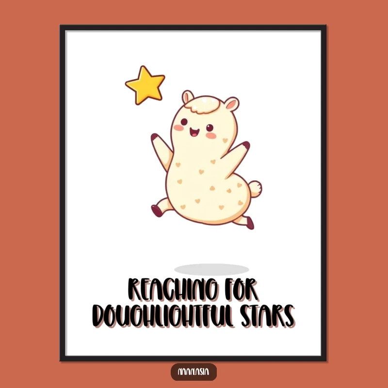 Free Printable Wall Art: Leaping Naan Funny Downloadable Art for Whimsical Kitchen Decor