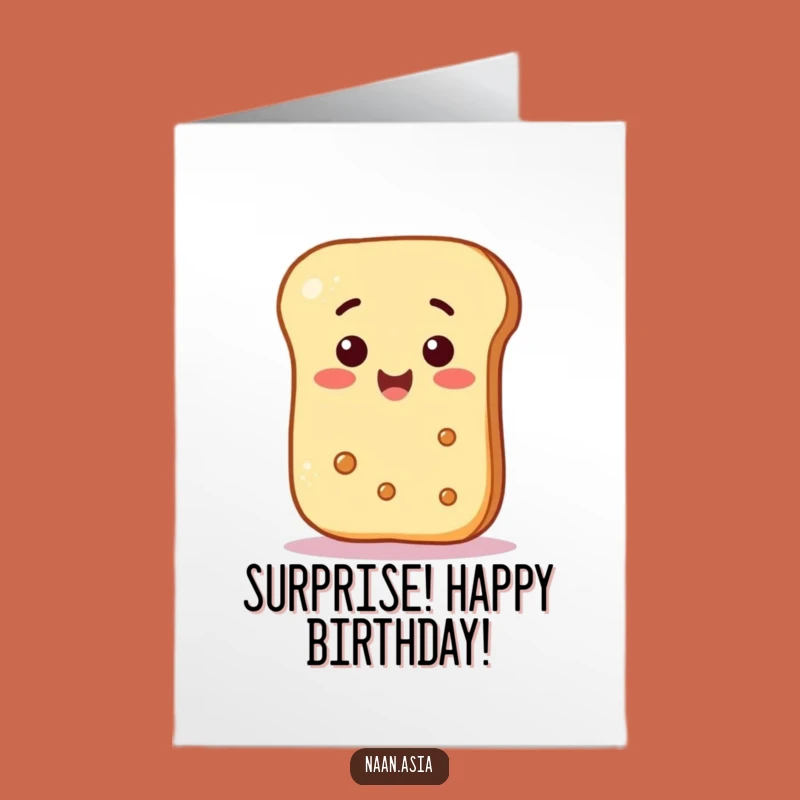 Free Printable Naan Surprise Birthday Card: Smiley Face Fun for Their Big Day!