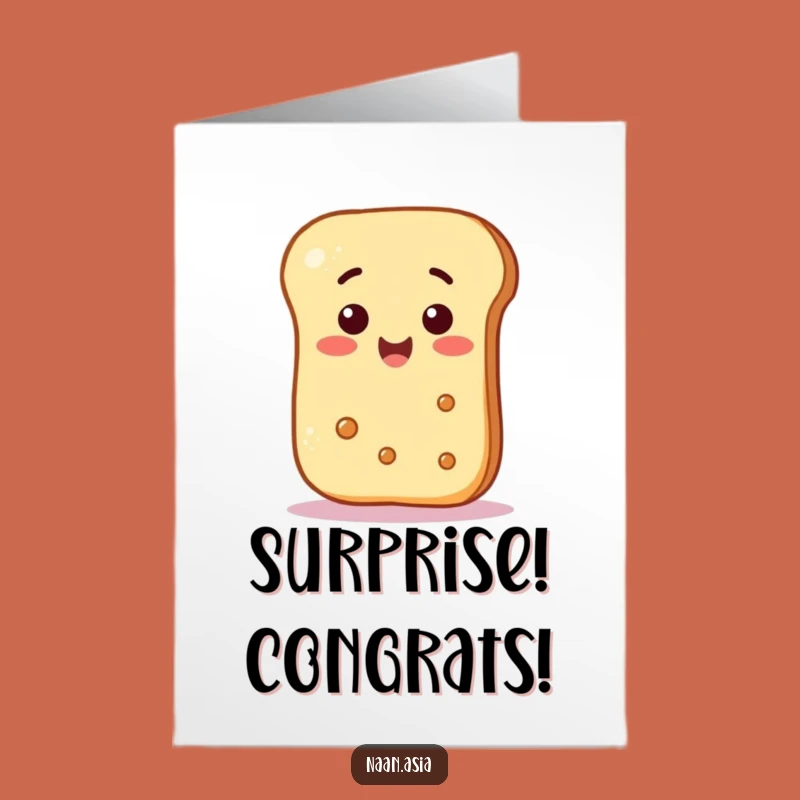Free Printable Naan Surprise Congrats Card: Wacky Smiley for Your Success!