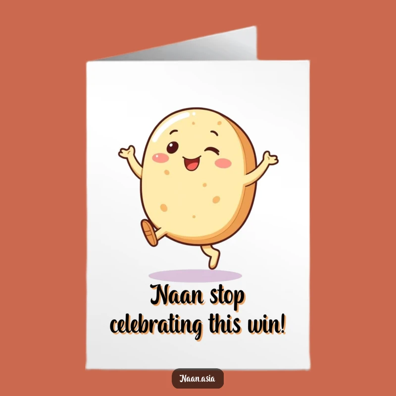 Free Printable Naan Congratulations Card: Joyful Bread Hugs Downloadable Gift