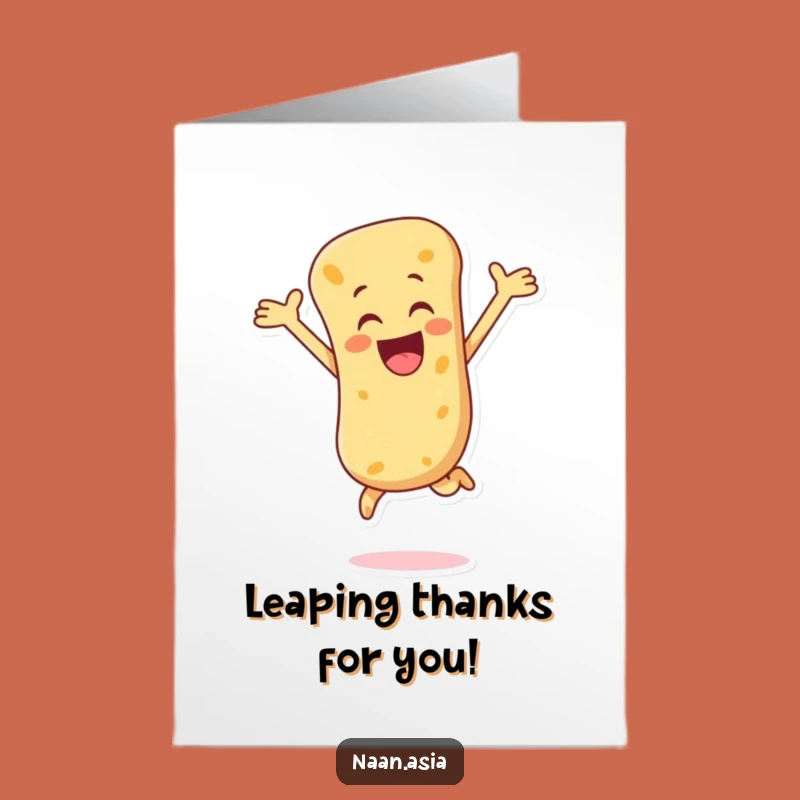 Free Printable Naan Leap Thank You Card: So Much Thanks with a Great Leap!