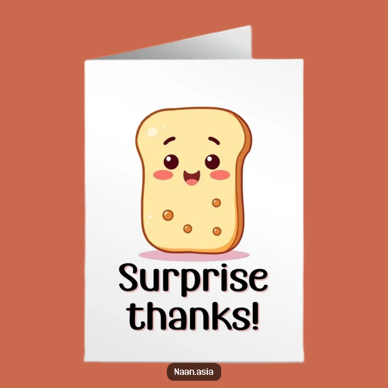 Free Printable Naan Surprise Thank You Card: A Smiley Thanks!