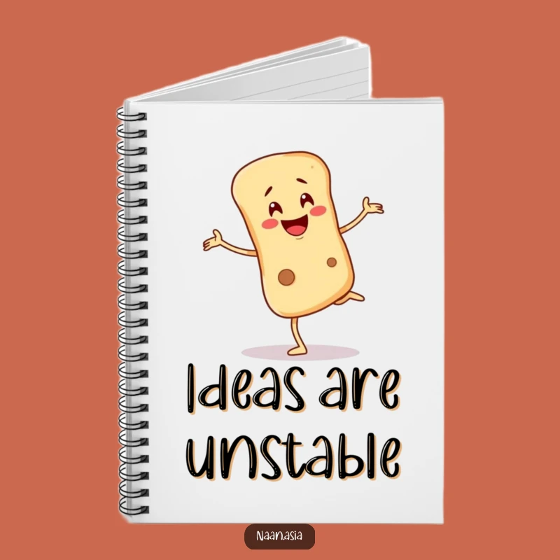 Funny Naan Bread Balancing Notebook - Journal Your Journey