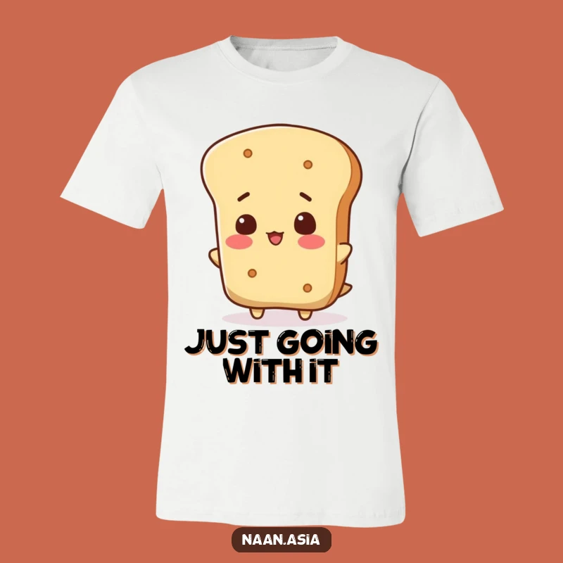 Funny Naan Bread Head Tip T-Shirt - Wearable Humor for the Puzzled