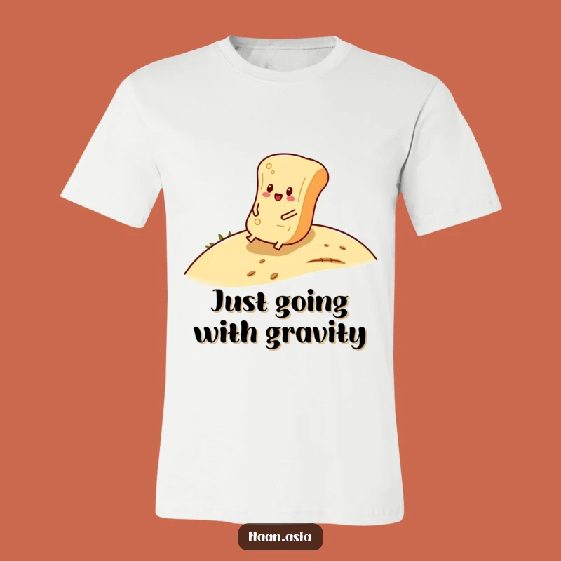 Funny Naan Bread Roll T-Shirt - Wearable Humor for the Relaxed