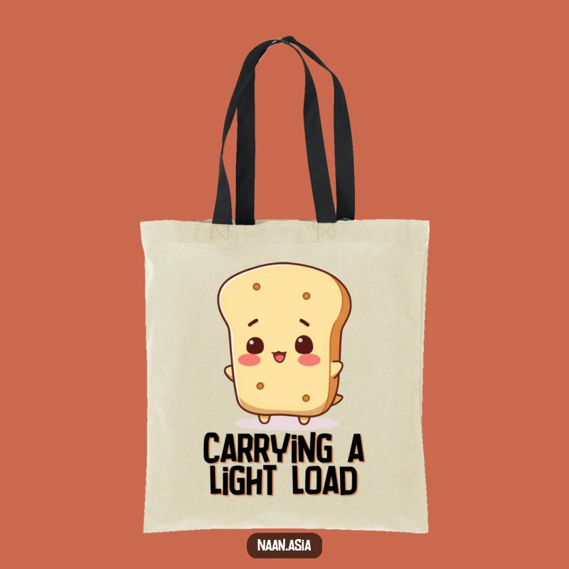 Funny Naan Bread Head Tip Tote Bag - Carry Your Laughs in Style