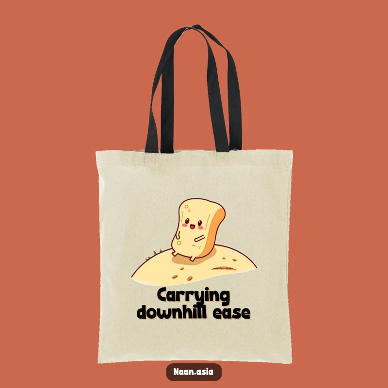 Funny Naan Bread Roll Tote Bag - Carry Your Relaxed Vibes
