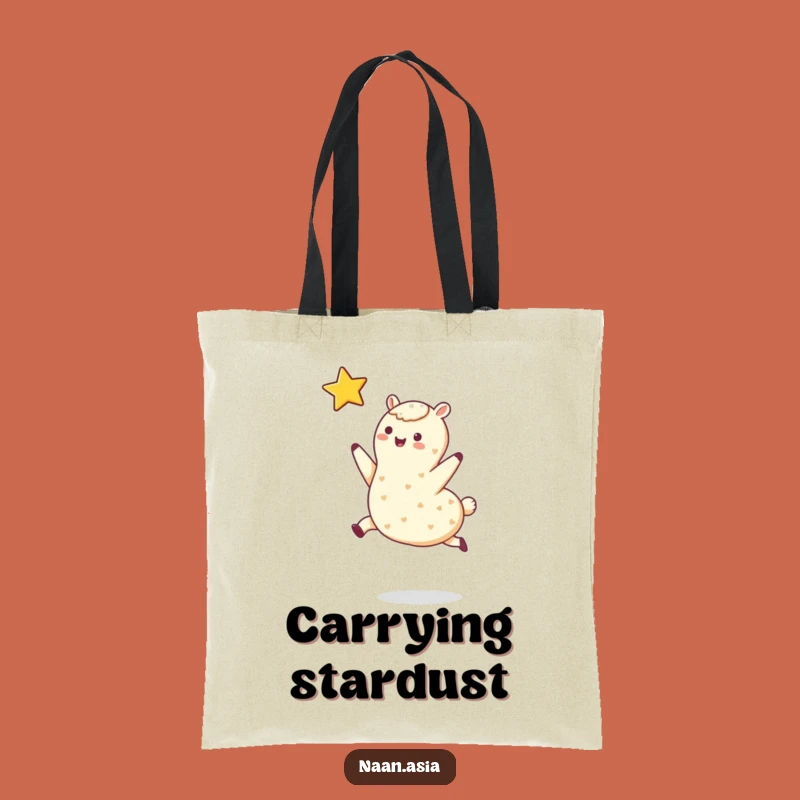Funny Leaping Naan Star Tote Bag: Carry Your Dreams, Stylish Fun