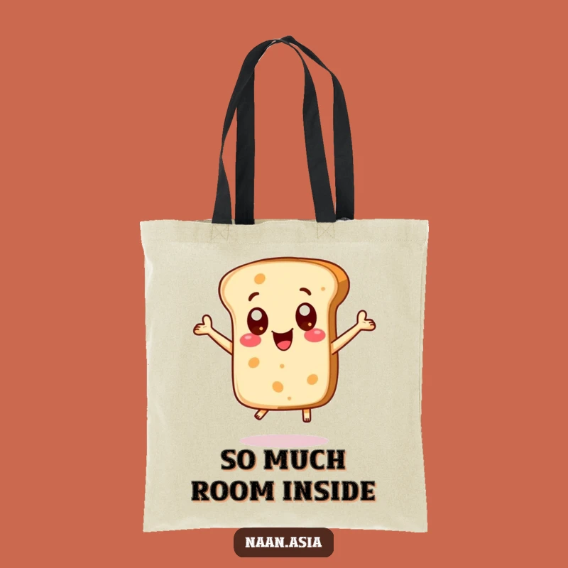 Funny Naan Bread Excited Dots Tote Bag - Carry Your Joy